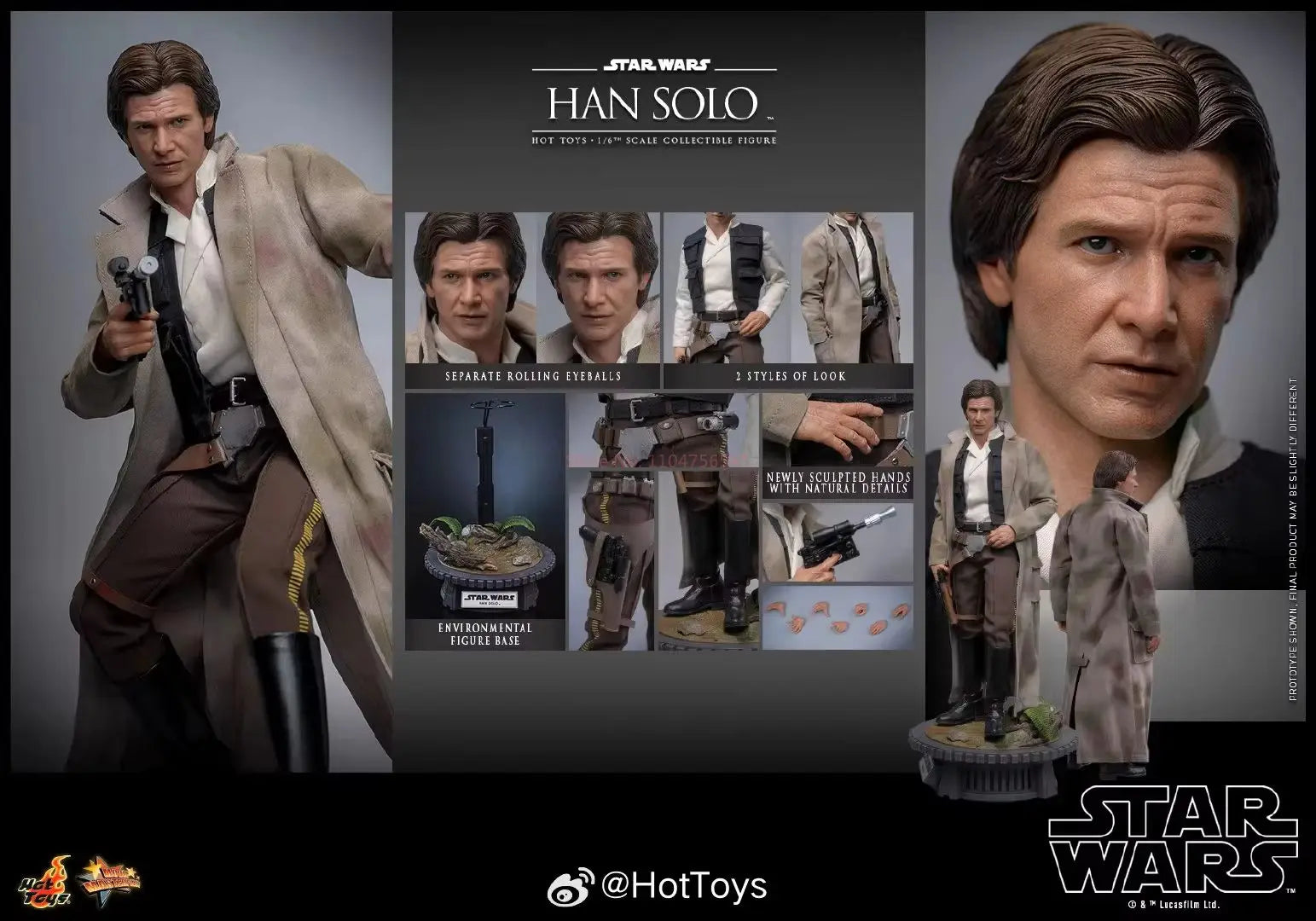 Hot Toys Star Wars Mms745 Sideshow Cms019 Cms020ae Luke Skywalker Mms740 Han Solo Full Set Scale Collectible Figure Model Toy