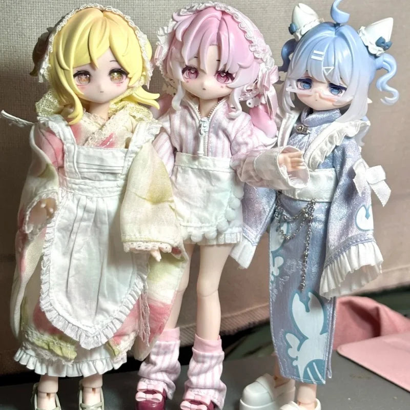 Genuine Come4free Minty 1/8 Bjd Ocean Gem Series Blind Box Articulated Action Figure 8 Point Bjd Model Collectible Toy Play Gift