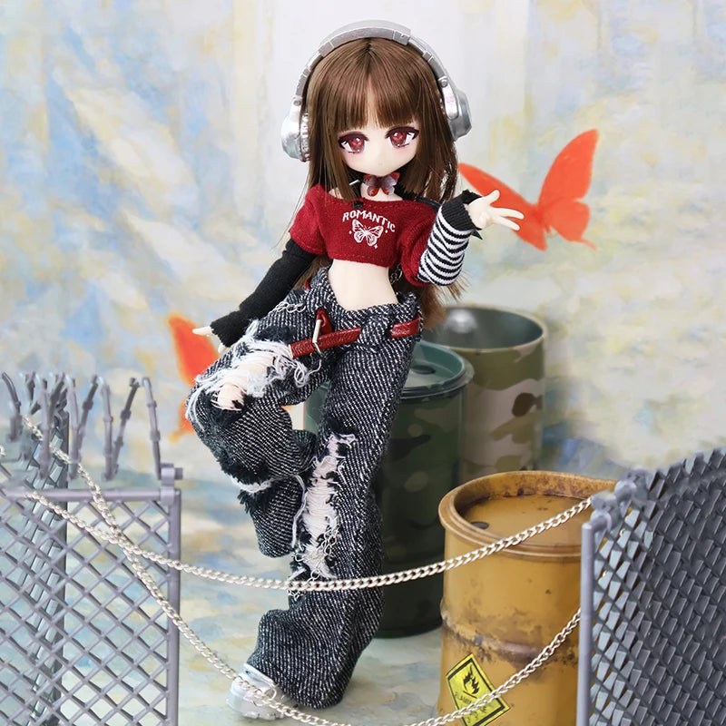 1/8 Mjd Movable Doll Girl Body Series 21cm Trendy Anime Figurines Collectable Girlheart Toys Ornaments Gift