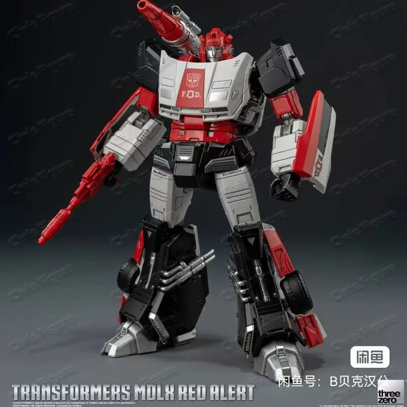 In Stock Original ThreeZero 3A G1 MDLX Transformed Into Red Alert Action Figure Boutique Collection Gift