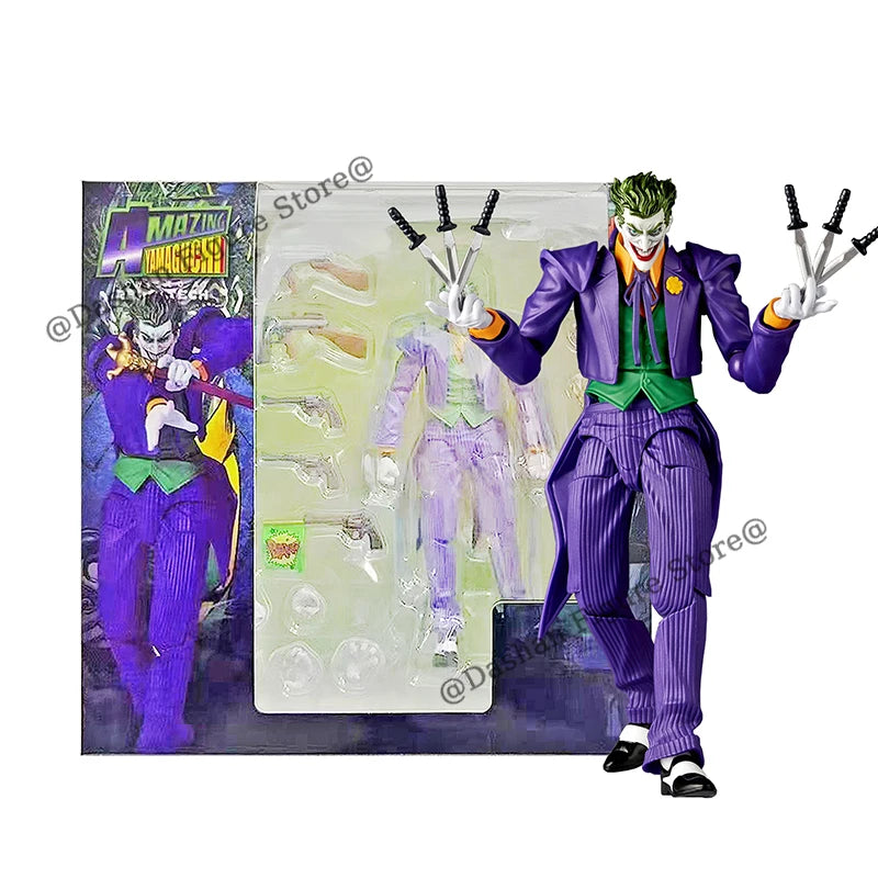 Revoltech Joker Action Figure Kaiyodo Justice League Romeo Figures Amazing Yamaguchi Figurine PVC Comic Collection Model Toys