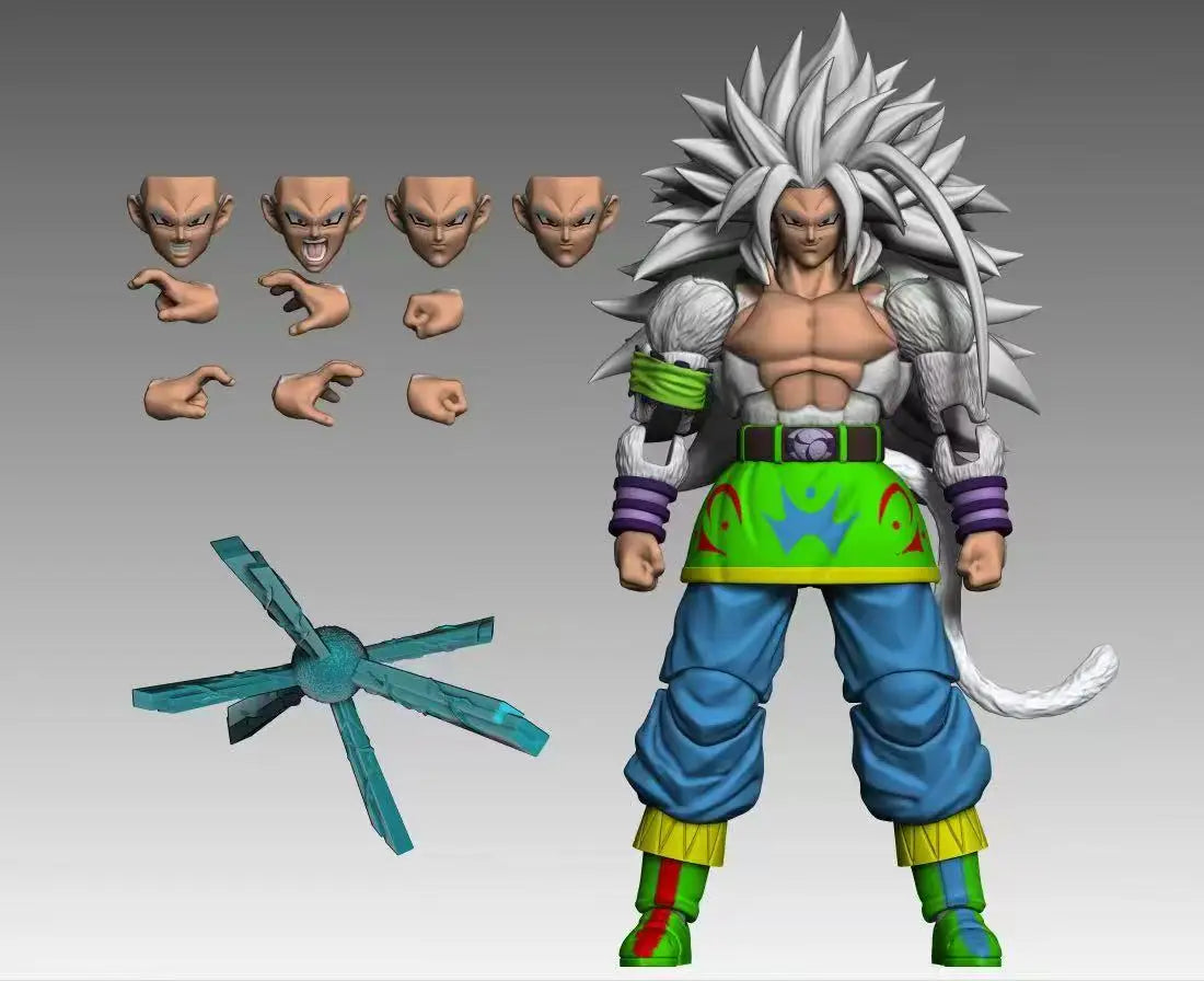 Black Hole Model Super Saiyan Super Five Goku White Hair Super Four Goku Black Hair Can Activity 1/12 SHF Dragon Ball Figure