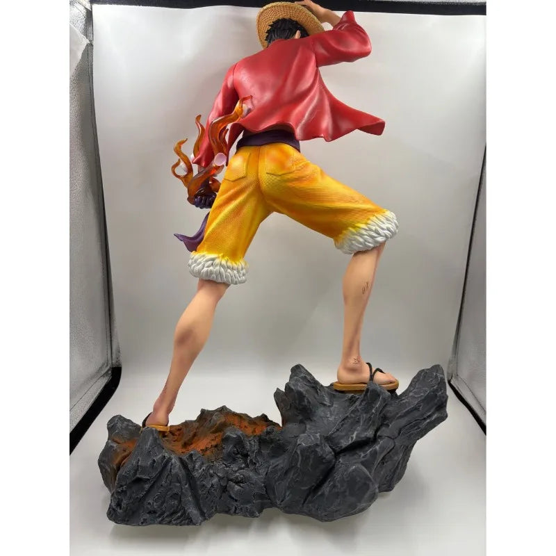 68 cm große ONE PIECE Figur Monkey D. Luffy, extra große Anime-Sammlerfigur, Schreibtischdekoration, Weihnachtsgeschenk, Kinderspielzeug