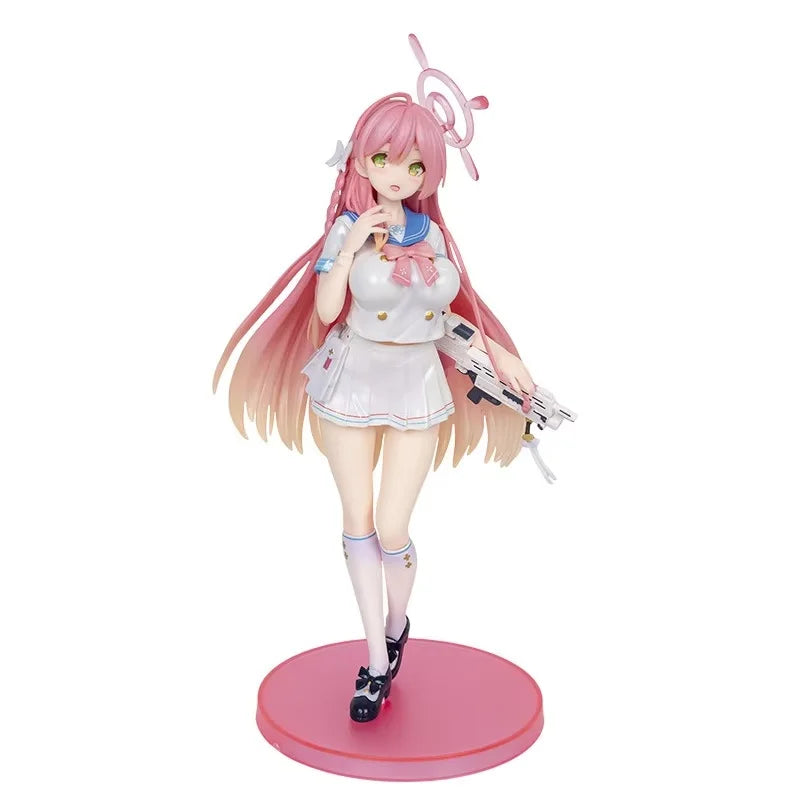 Pu He Hua Zi Cute Cartoon Second Game Model Ornament Beautiful Girl Jk School Uniform Action Figure Collectible Toy for Adults