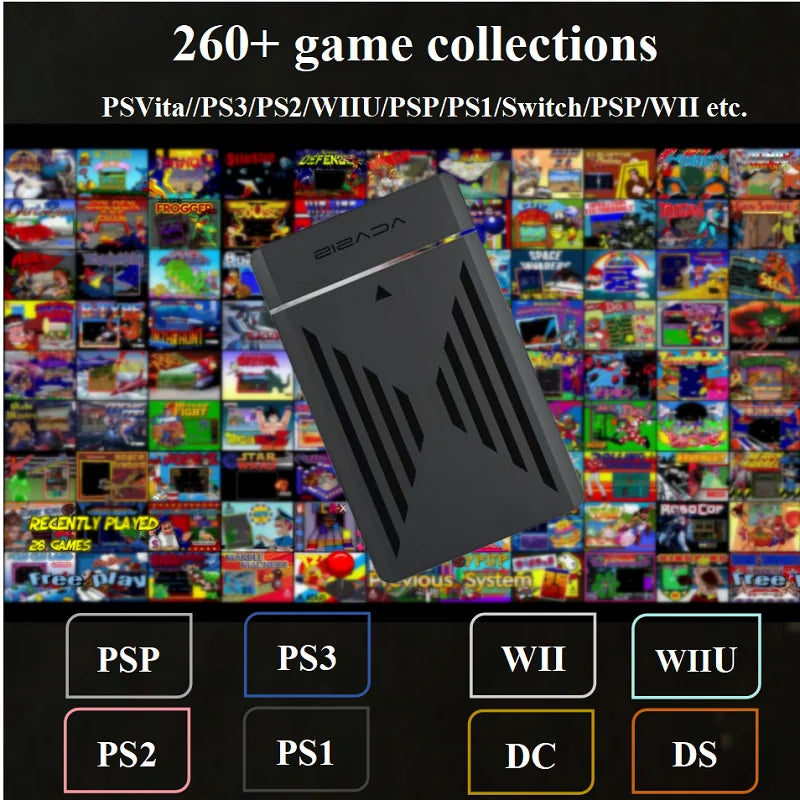 ZieBuddy 12TB Gaming HDD with Hyperspin&Launchbox&Retrobat&Playnite  with 100000+ Retro Games for PS3/PS2/PS1/PSP/WII/WIIU