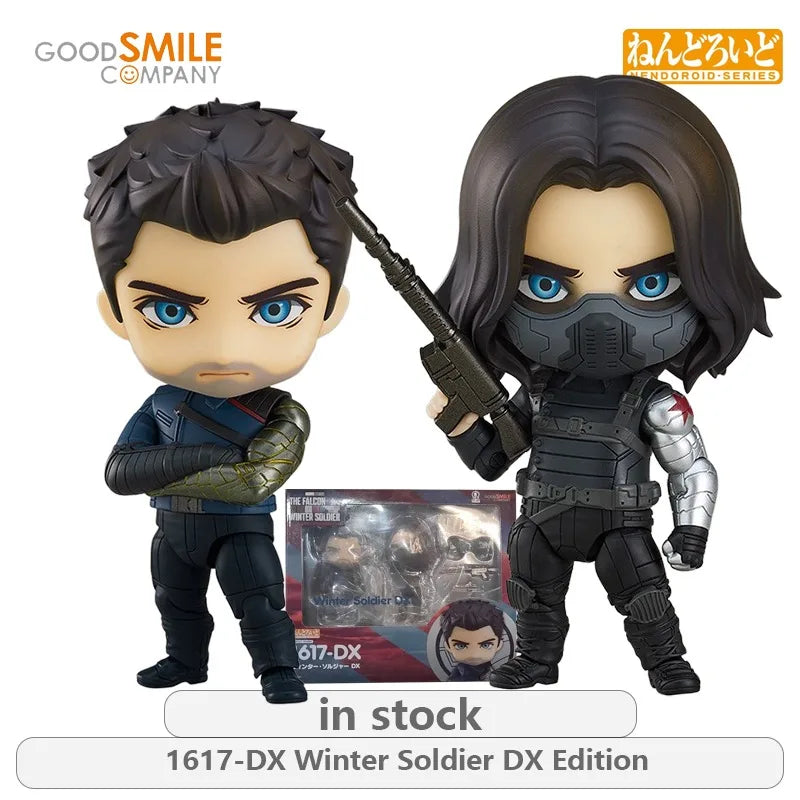 GSC Original NENDOROID Series 1617-DX Winter Soldier DX Edition Action Figure Model Toys Movable Model Ornaments Gifts Fo Boys