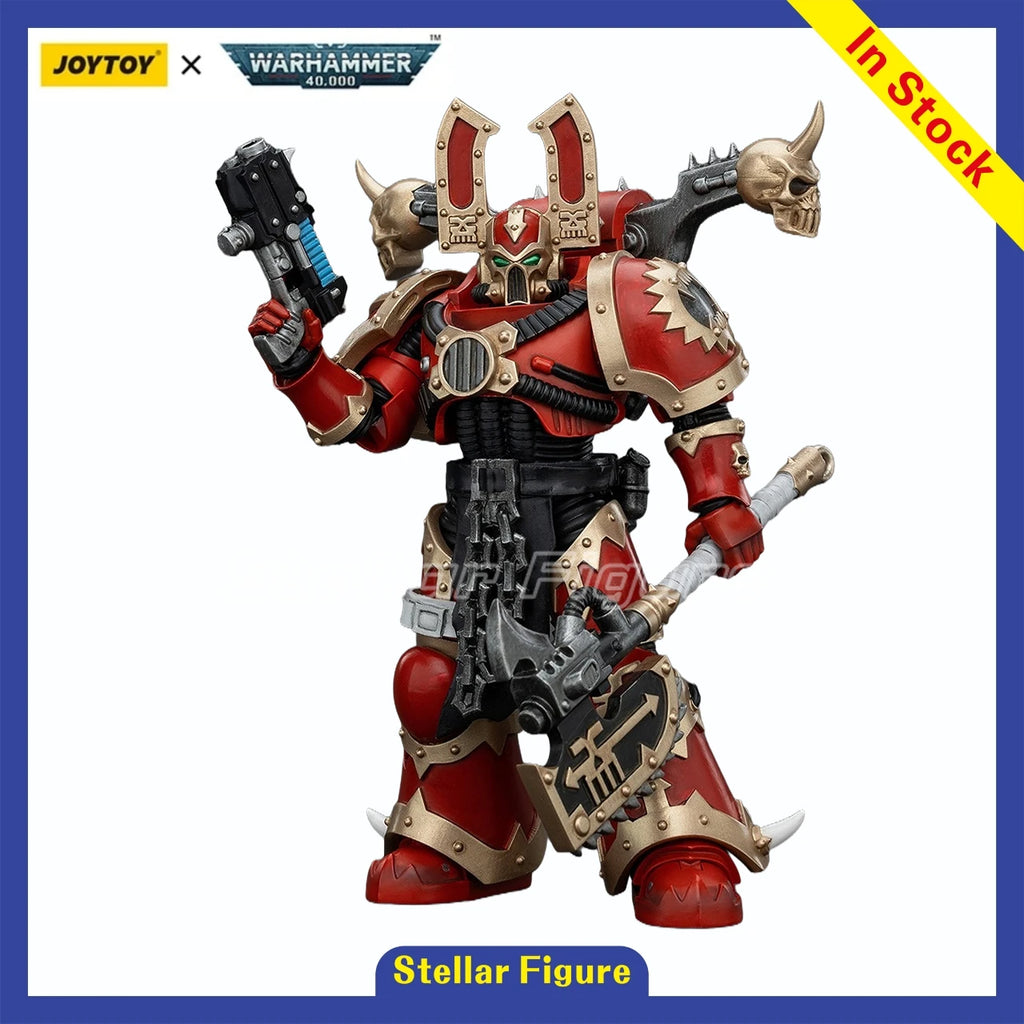 [SF] JOYTOY 1/18 Action Figure Warhammer 40K  World Eaters Khorne Berzerker 3  Prime Model Toy Gift