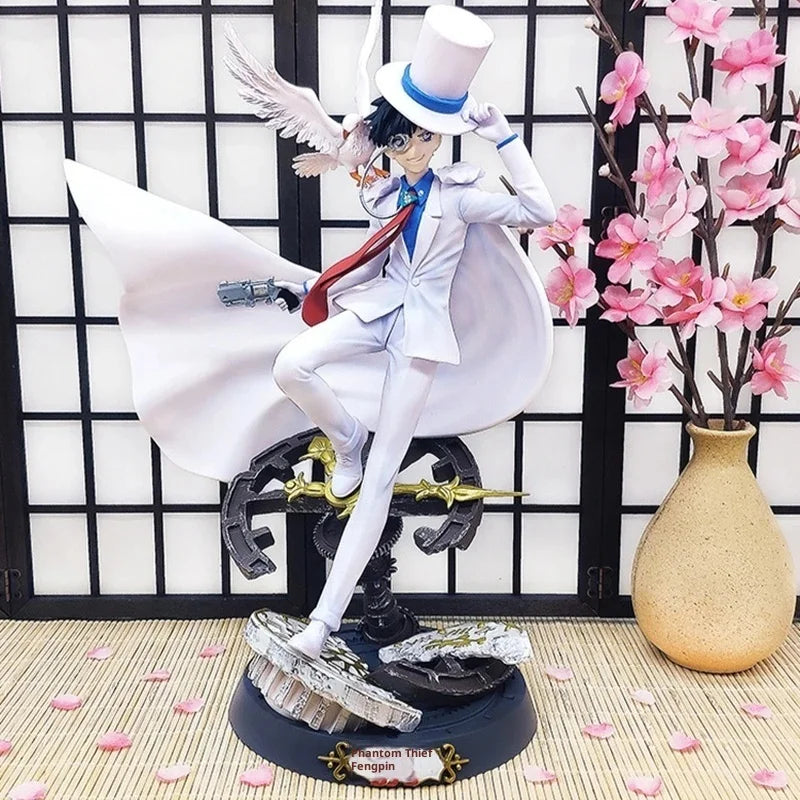 In Stock Detective Conan Kaito Kid Gk Kaito Kuroba Pvc Anime Character Figurines Model Kit Desktop Ornaments Decoration Genuine