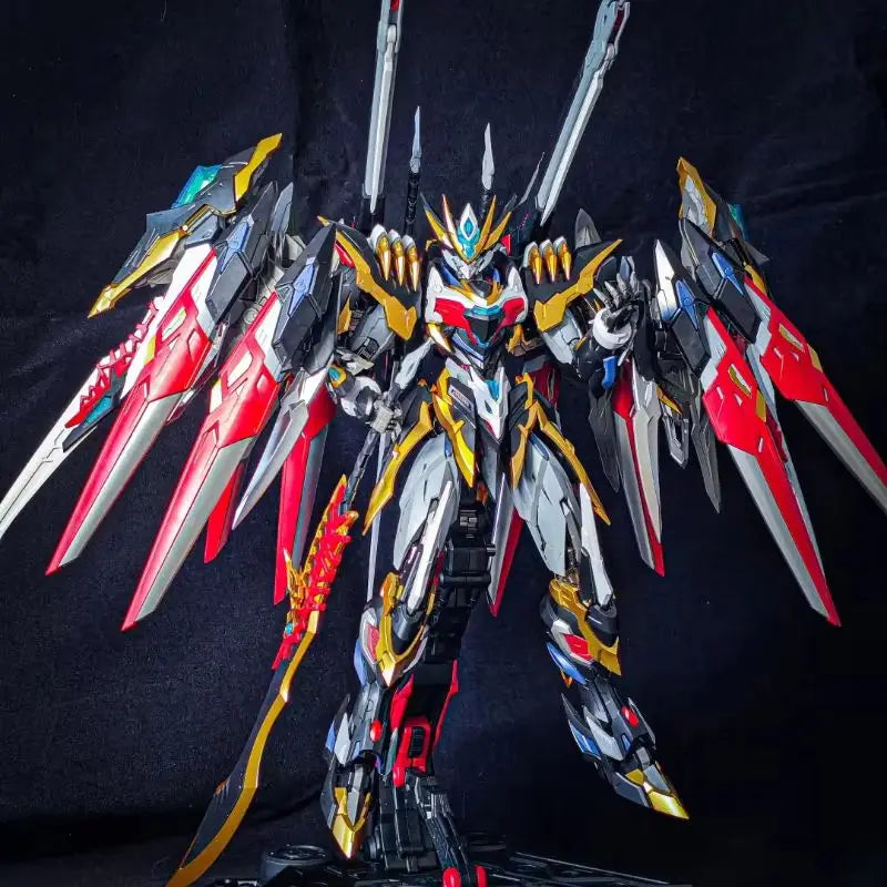 30cm Anime Ganjiang Motor Nuclear Action Figures Mecha Assembly Model Kits Alloy Skeleton Posable Desktop Decoration Model Gifts
