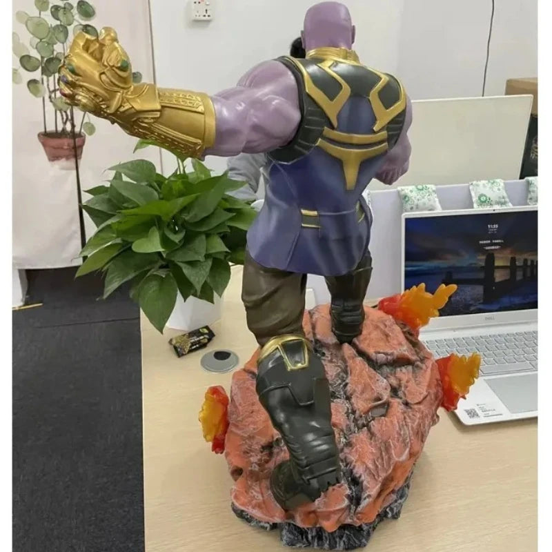 60cm 1/4 Scale Green Giant Hulk Thanos Resin Superhero Figure - Large Size Home Decoration Collectible Model Gift