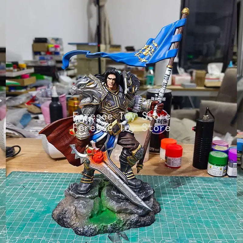 25-27cm World of Warcraft Varian Jaina Guldan Tyrande Arthas Varok Anime Figures Desktop Ornament Decoration Best Gifts for Boys