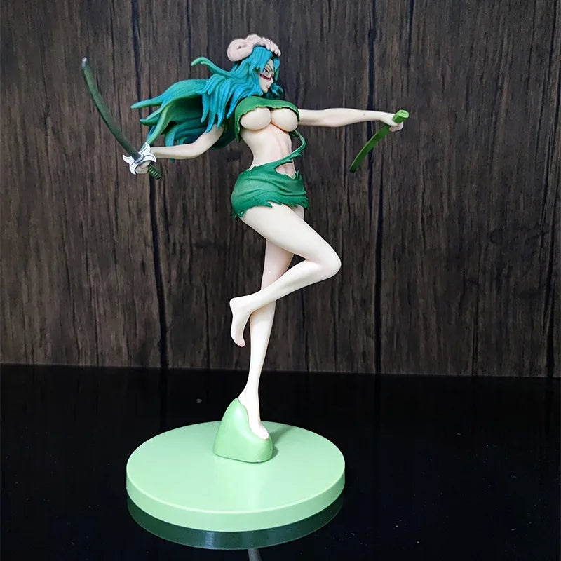 24cm BLEACH Nelliel Sexy Anime Figure Neliel Tu Oderschvank changeable face Action Figure Figurine Collection Adult Model Toys