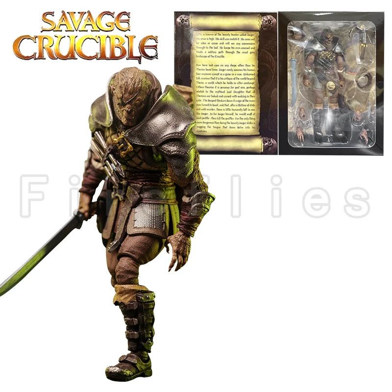 1/12 7inches Harbinger Studios Savage Crucible Action Figure Wave 2 Jaeger Nashom Krieger Whoman Barbarian Anime Model Gift