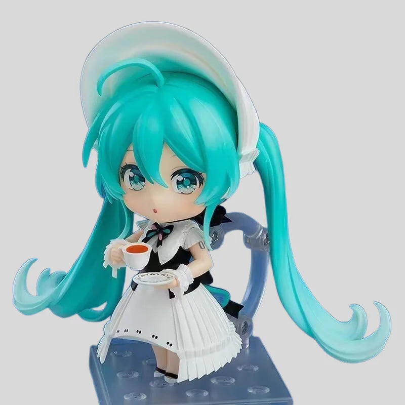 10CM New Anime Hatsune Miku symphony #2490 Kawaii Q version Figures PVC Model DIY Toys Doll ornament Gifts