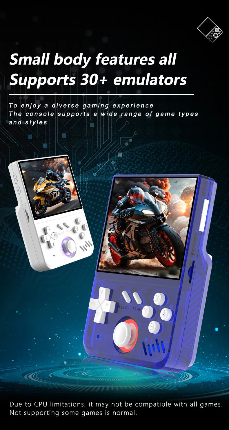 Retro Handheld 3.5-inch IPS Screen Video128GB Game Console Linux System
