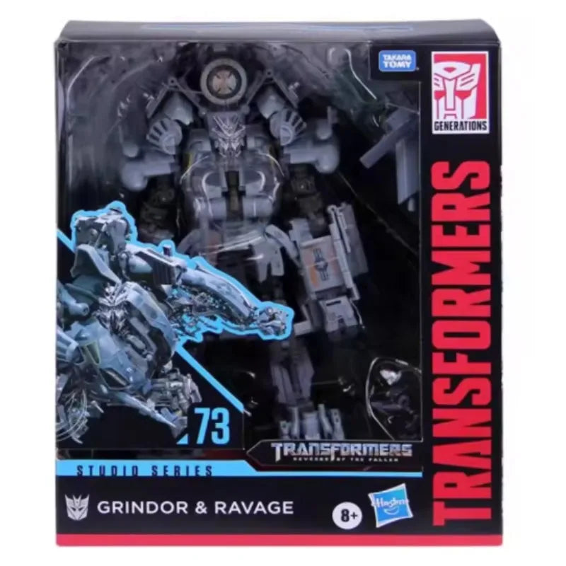 Original Hasbro Transformers Studio Series SS73 Grindor&Ravage Anime Figures Collection Toys Models
