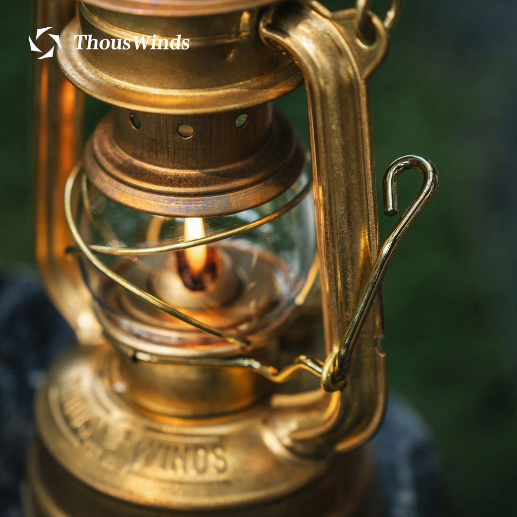 Преносима маслена лампа Thousand Winds Memory, мини къмпинг фенер, ретро къмпинг светлини за туризъм, пикник, къмпинг консумативи