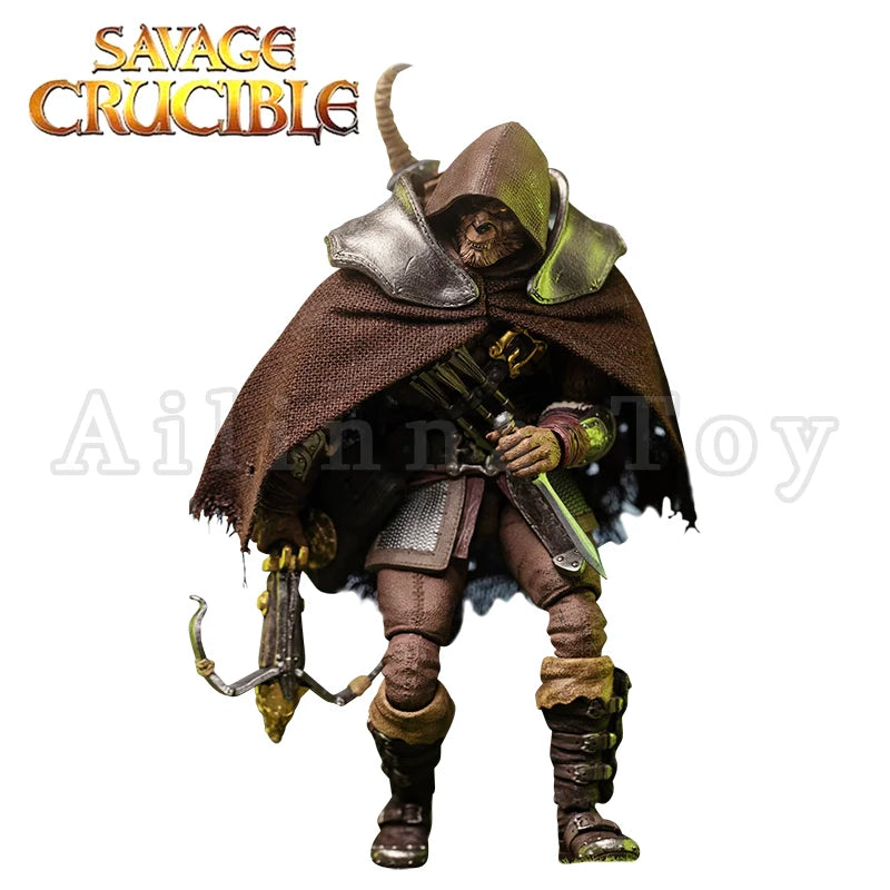 Harbinger Studios 1/12 7inch Action Figure Savage Crucible Wave 2 Jaeger Nashom Krieger Whoman Barbarian Anime Model For Gift