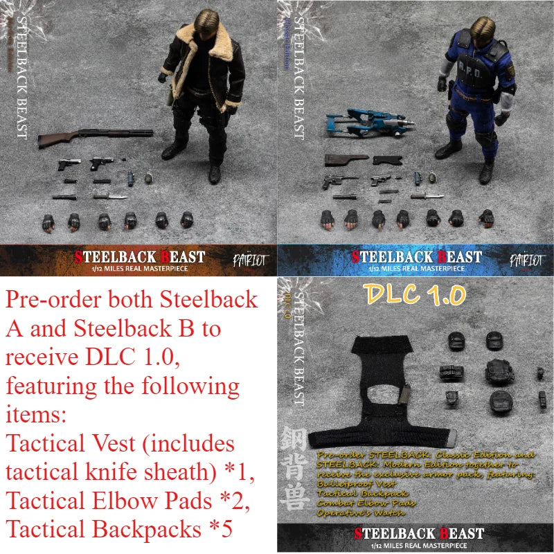 【Coming Soon】Original Patriot Studio Steelback Beast Leon AB Action Figure Holiday Gift