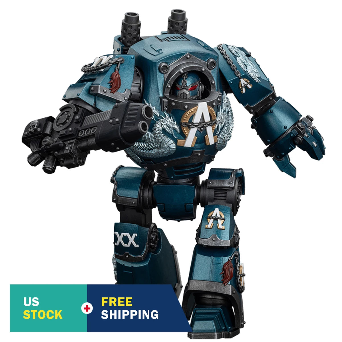 HiPlay JOYTOY Warhammer Alpha Legion Contemptor Dreadnought with Gravis Plasma Cannon 1/18 Action Figures