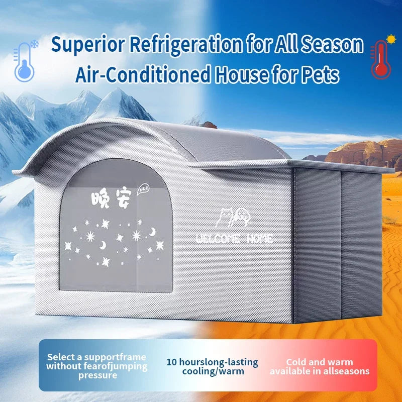 All Seasons Kleine Katze Hund Klimaanlage Haus Bett Sommer Kühlung Winter Warm Nest Hund Hund Vier Jahreszeiten Haustier Haus