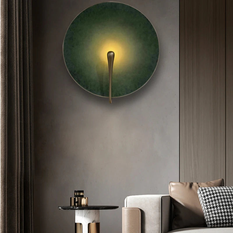 Cosmic wall lamp Cosmic wall Light for living room Corridor Aisle Background bedroom bedside wall lamp Artistic round disc lamp