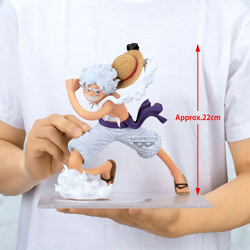 【100% Original】BANDAI SPIRITS Original Modell Dekoration One Piece Monkey D. Luffy Grandista Gear 5 II Anime Cartoon Geschenke Spielzeug