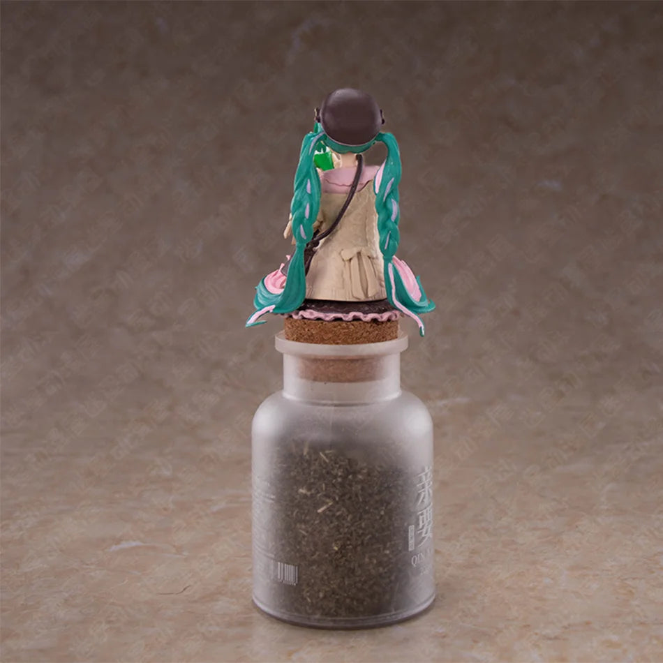 The  Hatsune Miku Anime Figure Autumn Date Miku Action Figure Kawaii Girl Noodle Stopper Figurine Compute