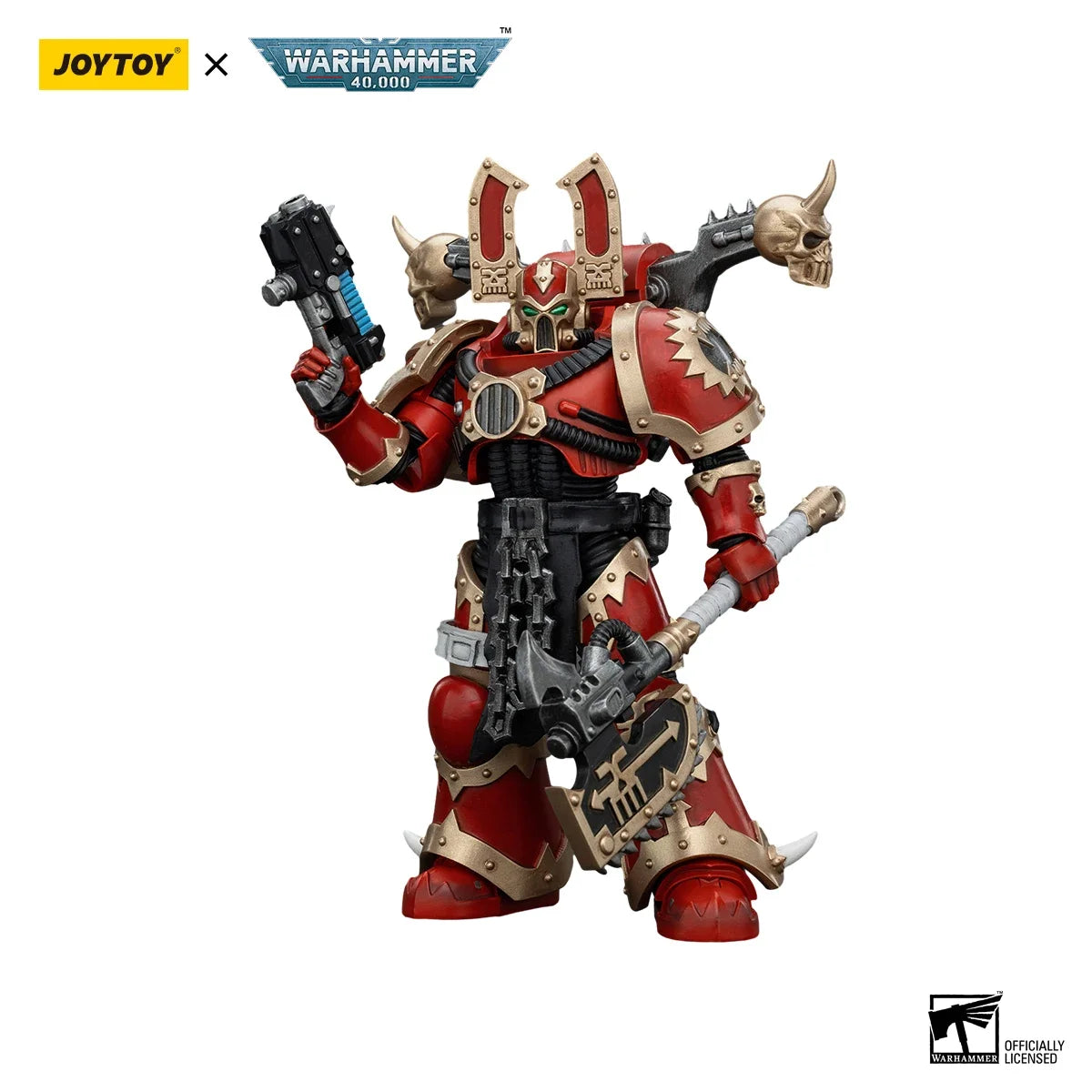 【MT】JOYTOY 1/18 Action Figure Warhammer 40K World Eaters Khorne Berzerker 7PCS Anime Toys Model