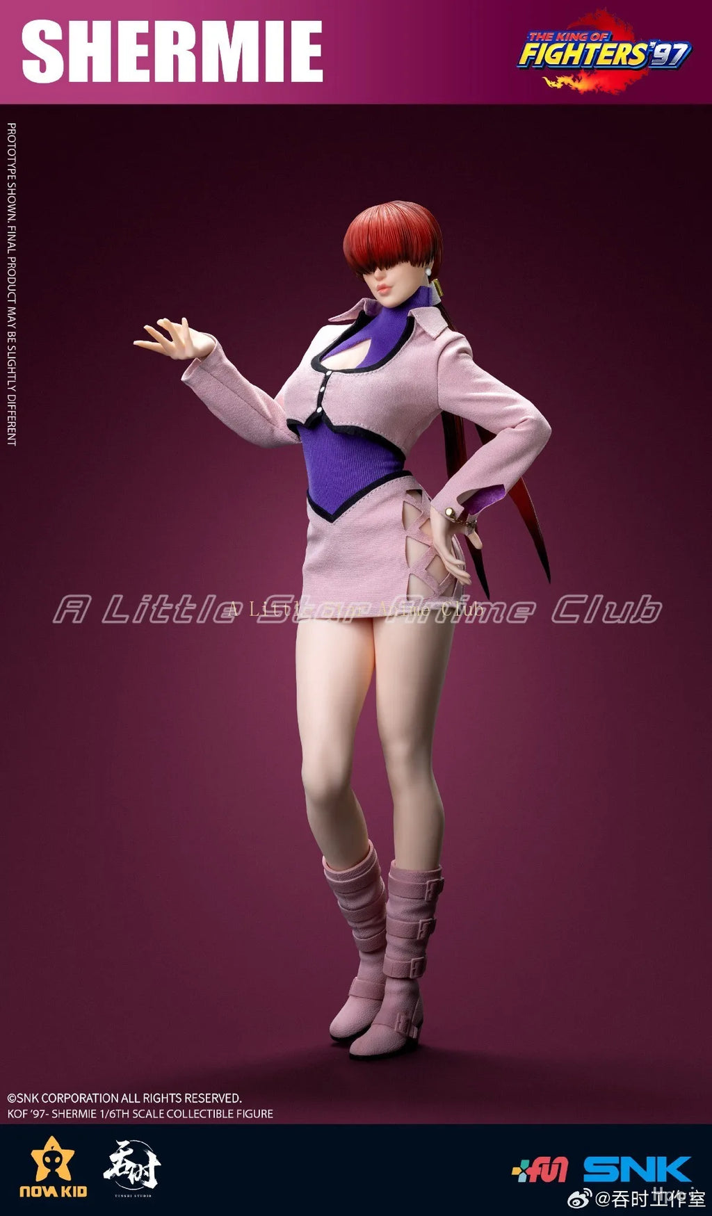 In Stock Original Tunshi Studio THE KING OF FIGHTERS '97 Shermie 1/6 Action Figure Model Figure Toy
