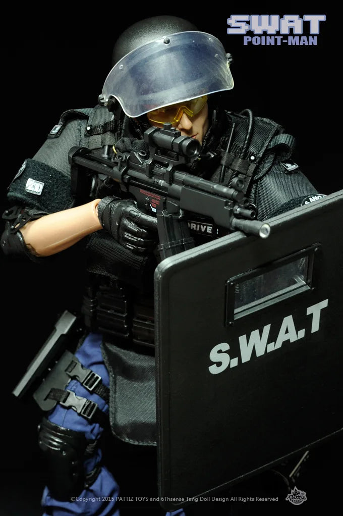 1/6 Scale TE Police SWAT Action Figure Toy Model 12inch Male Soldier Assaulter/Breacher/Point-man Toy