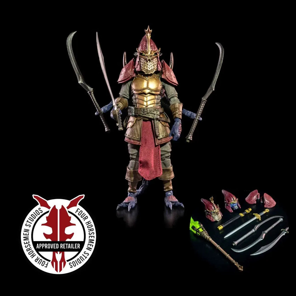 Four Horsemen Studios Mythic Legions Undead Skeleton Spearman Warrior Action Figure With Replaceable Accessories For Collectors