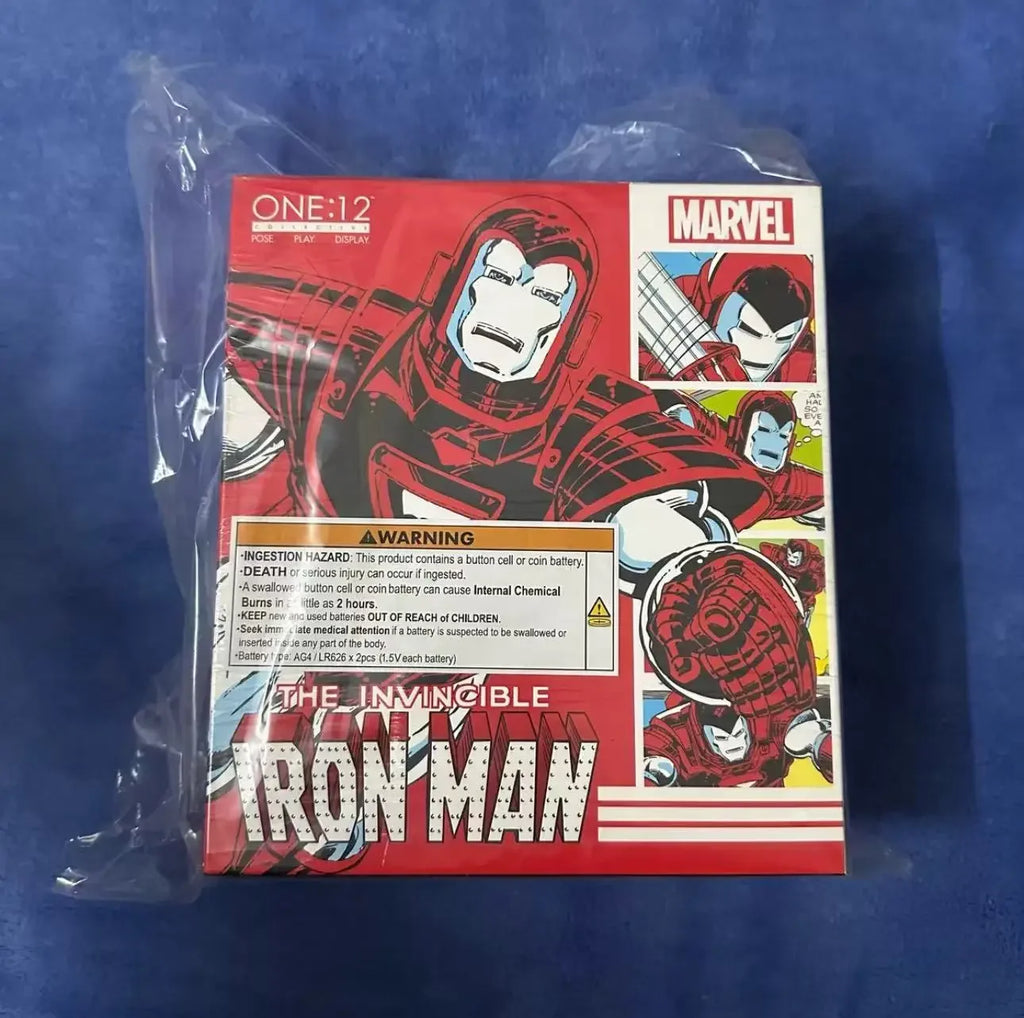 MEZCO Iron Man Centurion Ant 1/12 Silver Retro 6-Inch Action Figure