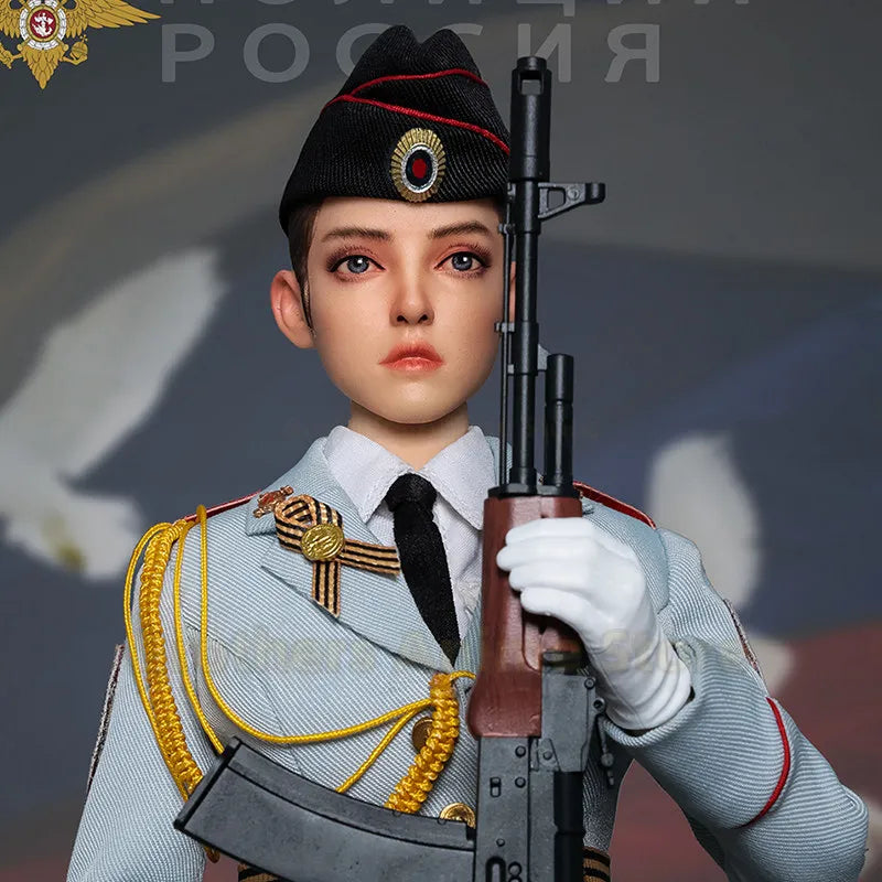 JEU [Ready Stock] FLAGSET 1/6 Female Soldier Figure Model Russian Armed Forces Action Figure 73054