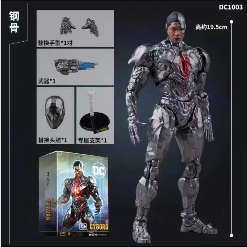 New Original FondJoy DC Cyborg SUPER MAN Action Figure Collection Toys Model