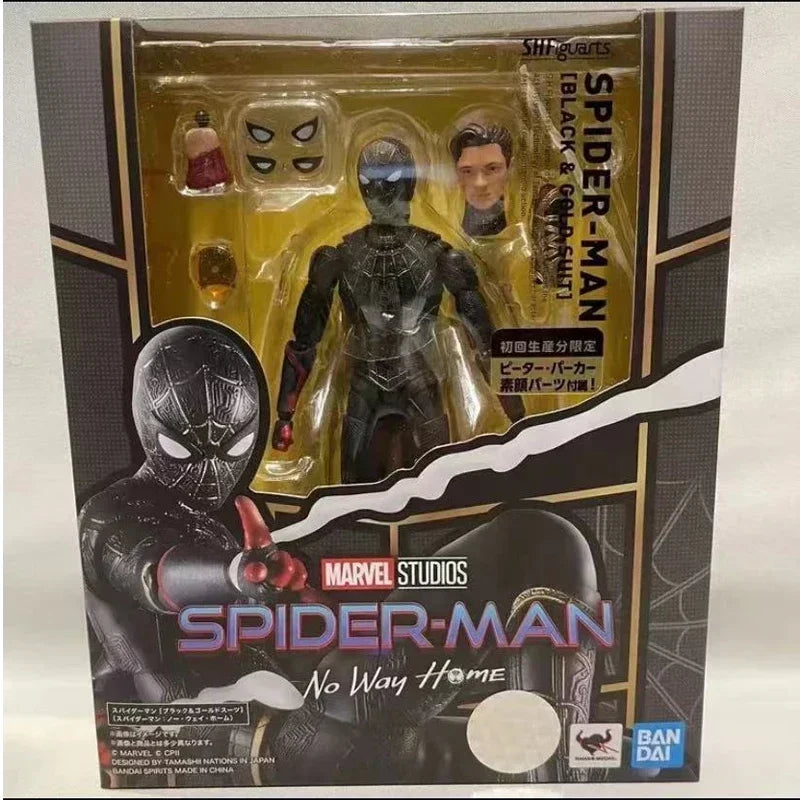 Figuarts Shf Spider Man Nuevo Traje Rojo Y Azul SPIDER MAN:No Way Home Figura De Acción Juguetes Modelo De PVC Original En Stock