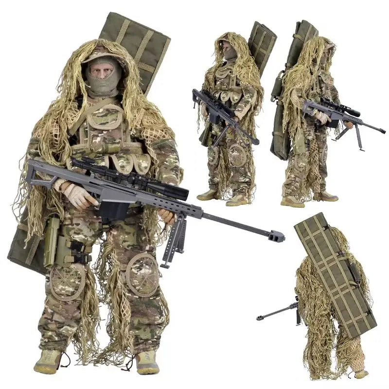 1/6 12-Inch NB07 NB08 Male Soldier Articulated Action Figure Multi-Piece Plastic Collectible Sniper With Barrett Military Models