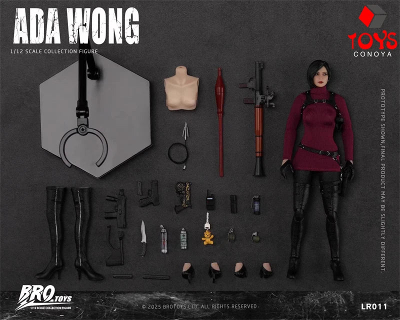 【2025 Q4】BROTOYS LR011 Actionfigur „Spionin“ im Maßstab 1:12 mit beweglichen Augen, 15 cm, Komplettset, Soldatin, Spielzeugmodell-Kollektion
