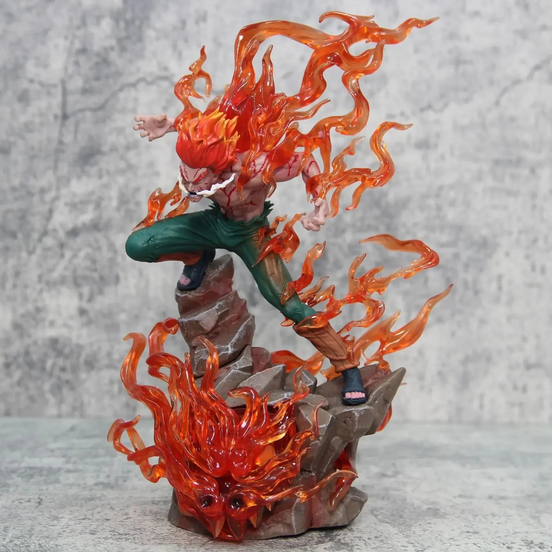 Naruto Might Guy Figure Ten Years of Shinobi Anime Action Figure With Light Immortal Sitting Model Collection Toy Gift Pvc