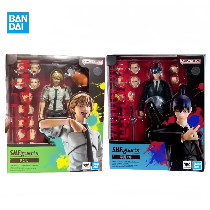 Fast shipping Bandai S.H.Figuarts SHF Chainsaw Man Aki Hayakawa Model Kit SHF PVC about 14.5cm Action Figures Model Toys Figure