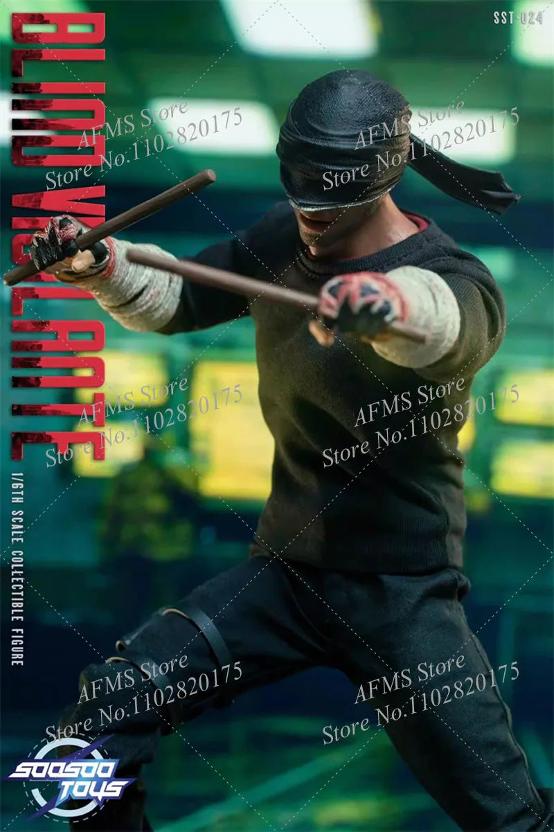 Soosootoys Sst-024 1/6 Scale Collectible Figure Daredevil Classic Comics Super Blind Hero Full Set 12" Men Soldier Action Figure