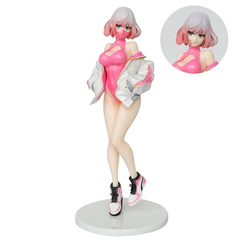 2025 Astrum Sneaker LUNA Figure - High-Slit Siren Pose Anime Figues, Detachable Face Gear & Dorm Decor Bundle