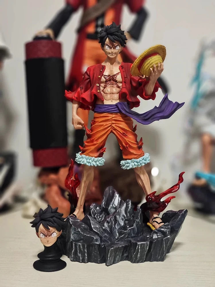 24 см Аниме One Piece Luffy Аниме фигурка Четирима императори Monkey D. Luffy екшън фигурка PVC колекционерски модел кукла играчки