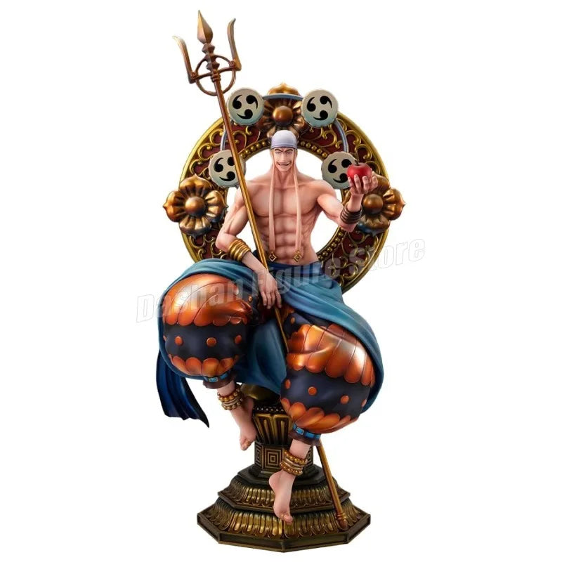 Gk One Piece Thor Enel Action Figure God of the Sky Eneru Statue Figurine PVC Anime Collection 39cm Ornaments Model Toys Gifts