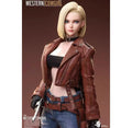 1/6 Scale Blonde Cowgirl Killer Model with 2 Head Carving 12" Female Soldier Action Figure Body Model for Collection
