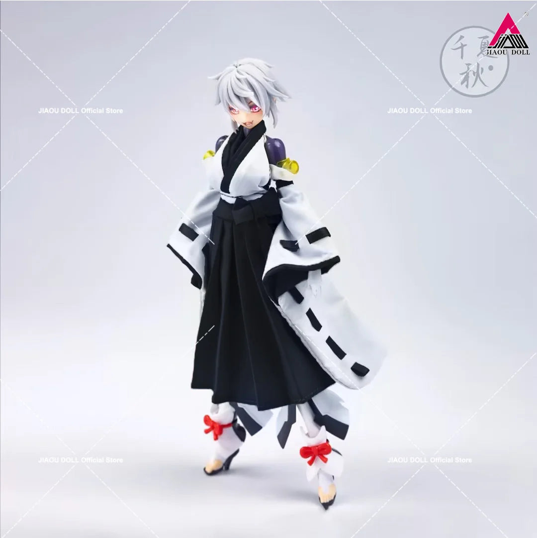 C013 1/12 Scale Girl Kimono Witch Uniform Backless Vest Tops Pleated Skirt For 6Inch Female Soldier Action Figure Body Dolls
