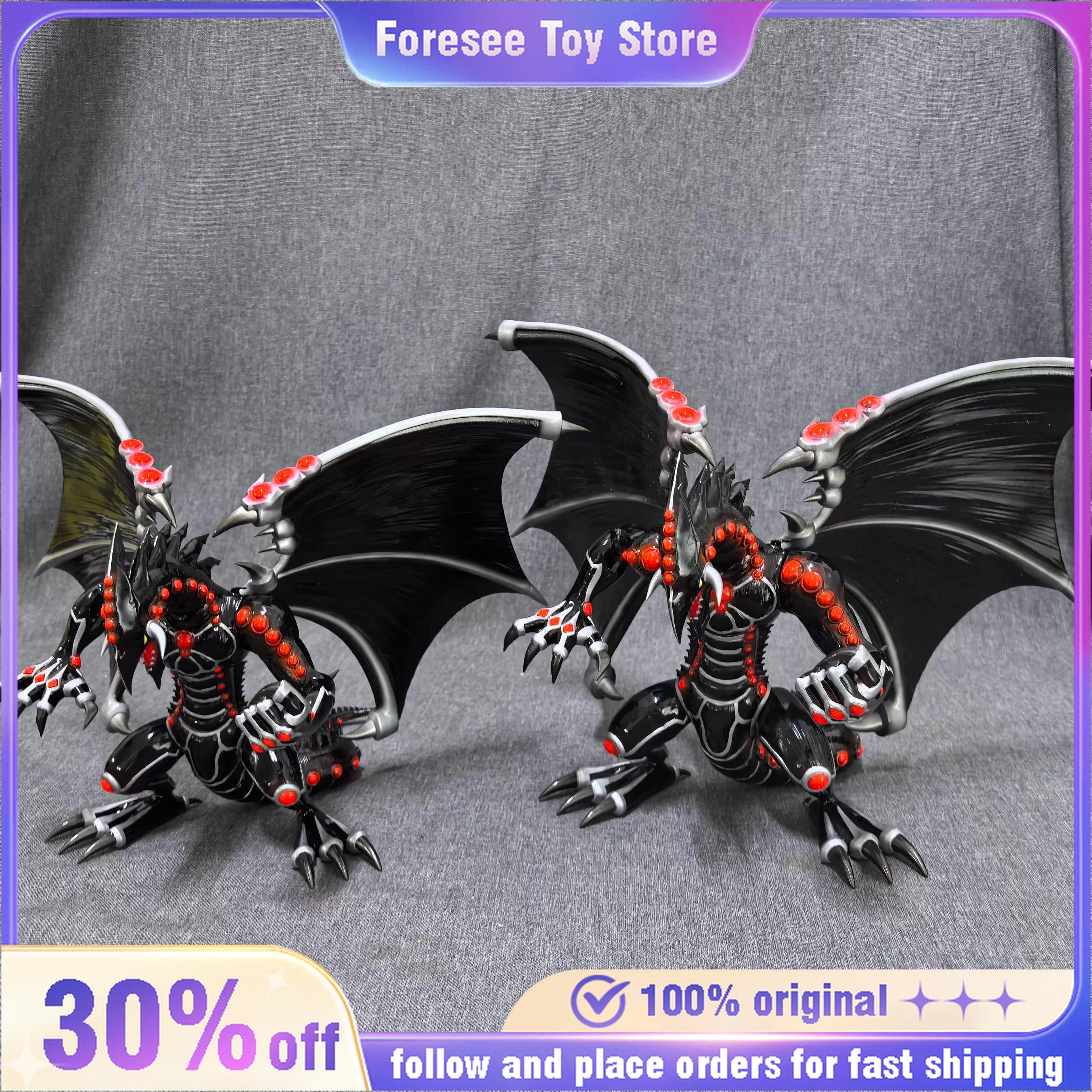 25cm Gandora Figure Yu Gi Oh ZEXAL Blue-Eyes White Dragon  Anime Figures Collectible Desktop Decorations Best Gifts for Children
