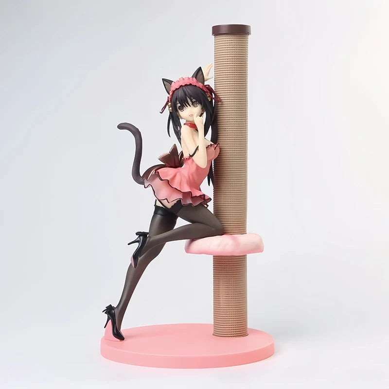 23cm KDcolle Date A Live Anime Girl Figure Kurumi Tokisaki Alluring Kimono Action Figure Kurumi Sexy Girl Figure Adult Model Toy