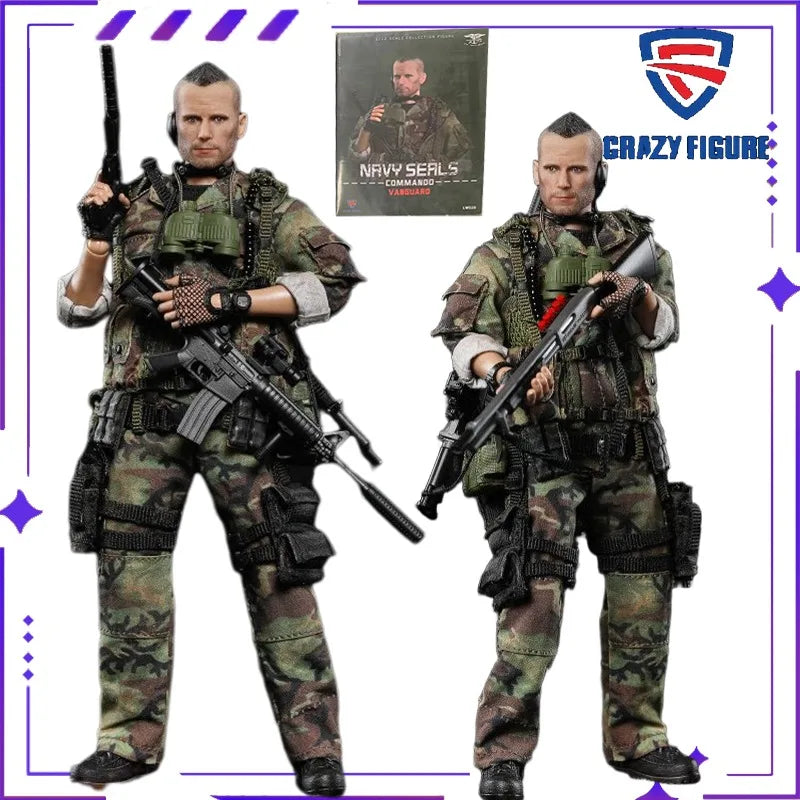 CRAZY FIGURE Original Seal Special Forces Assault Team Leader 1/12 Mobile Cloth Clothed Doll Soldier Model Handmade Toy Gift