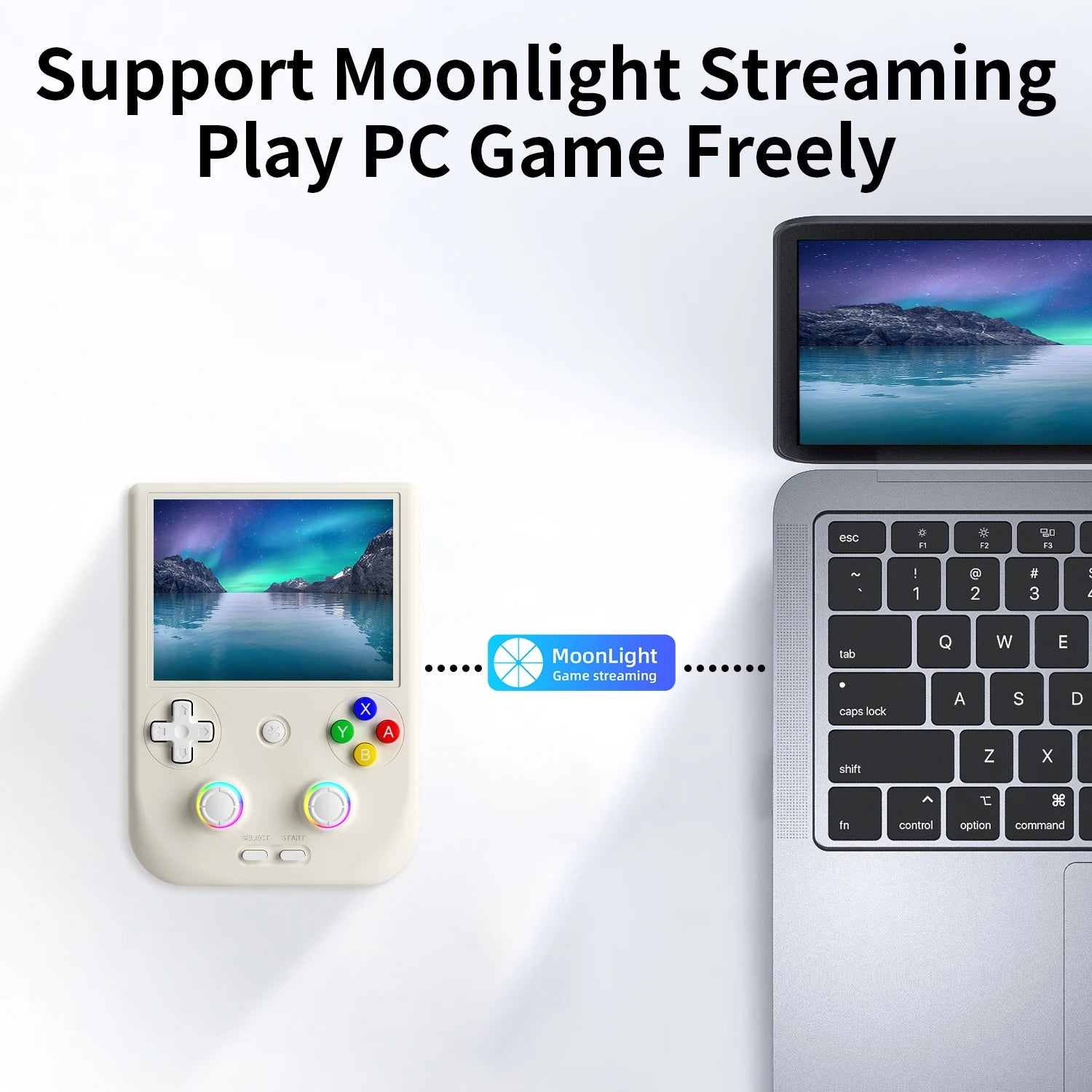 ANBERNIC RG406V Portable Game Console 4’’ IPS Touch Screen Android 13 Unisoc T820 64-bit Game Player 5500mAh RGB lighting